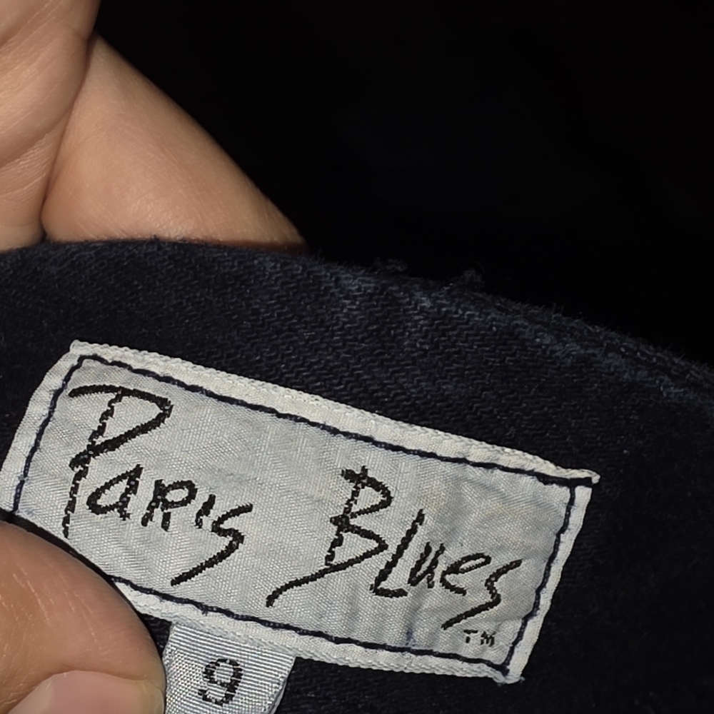 VINTAGE PARIS BLUES Denim Zip Up Midi Dress Size 9 - Picture 4 of 5
